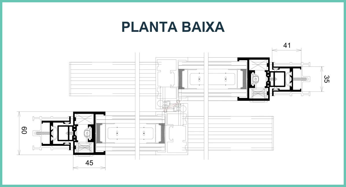 Esquadria Mira - Planta Baixa